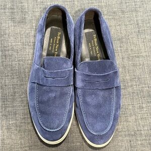 To Boot New York Navy Suede Loafers